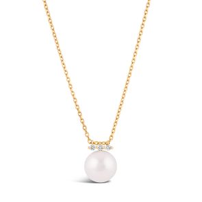Shuga Large Pearl & Diamond Pendant