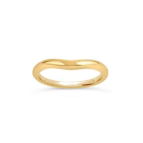 Tapering Curve Wedding Band
