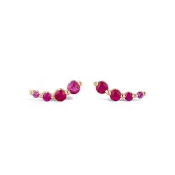 Shuga Ruby Crawler Stud Earrings