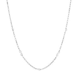 Folded Heart Chain Necklace 
