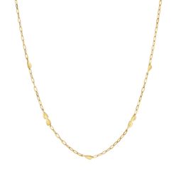 Folded Heart Chain Necklace 