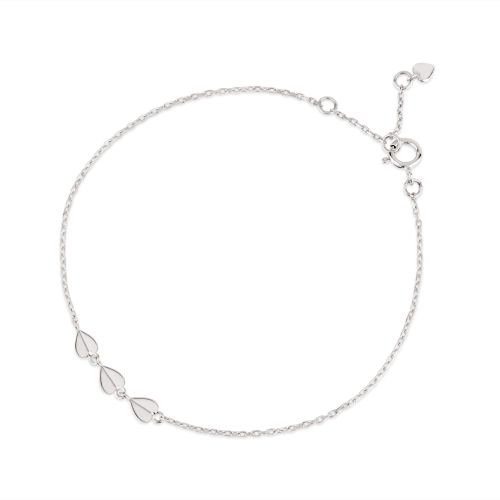 Bijou Folded Heart Trio Bracelet