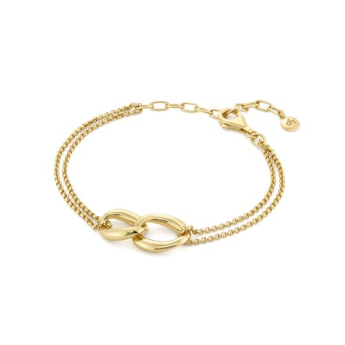 Wave Double Link Bracelet