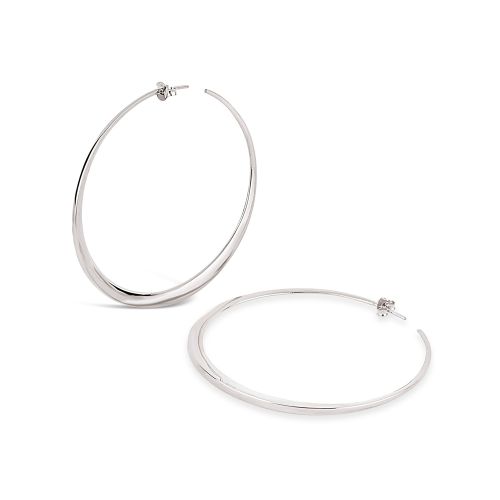 Silver Large signature Dinny Hoops