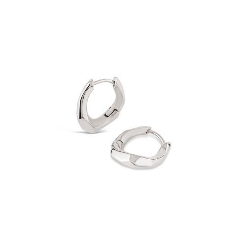 Thalassa Small & Chunky Faceted Huggie Hoops