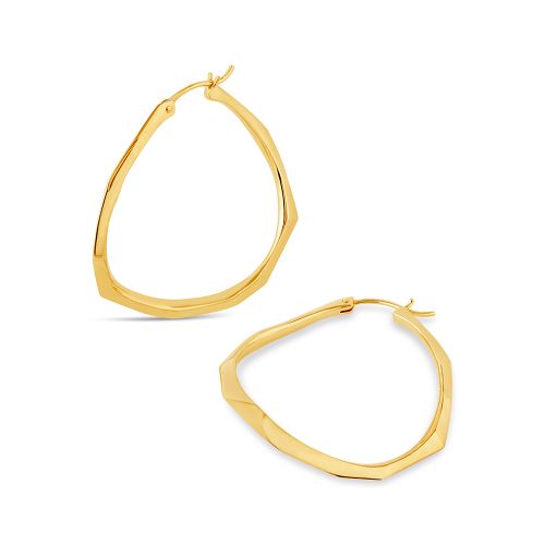 Thalassa Large Faceted Statement Hoops