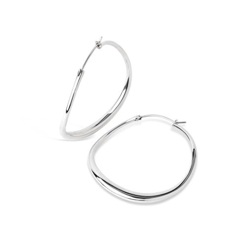 Sterling Silver Large Hoop Earrings