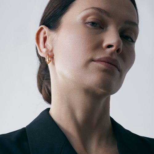 Toro Pearl Double Hoops 
