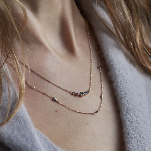 Elyhara Sapphire Scoop Necklace