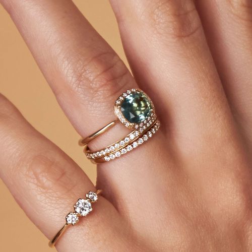 Thread-Set Diamond Full Eternity Ring