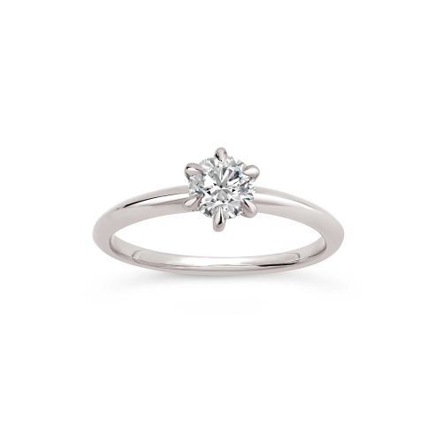 Miss Lily 18k Fine Diamond Solitaire Ring
