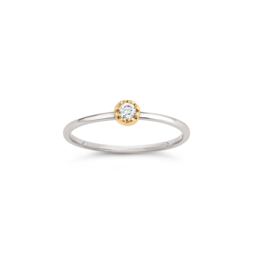 Forget Me Not Created Diamond Small Stacking Ring