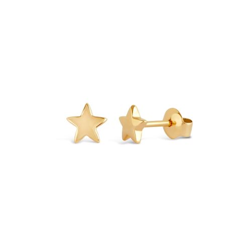 Recycled Gold Tiny Star Studs