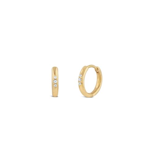 Created-Diamond Mini Huggie Hoops