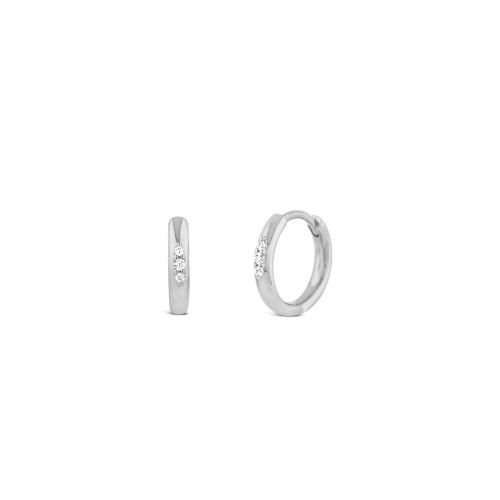Created-Diamond Mini Huggie Hoops