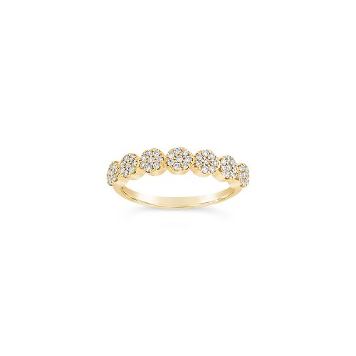 Starflower Recycled Gold Diamond Pinky Ring