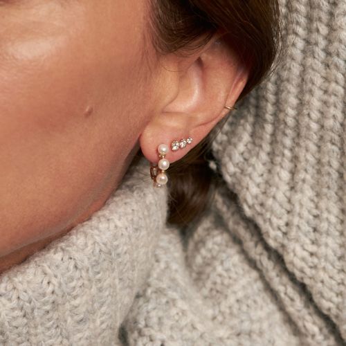 Shuga Pearl Huggie Hoops