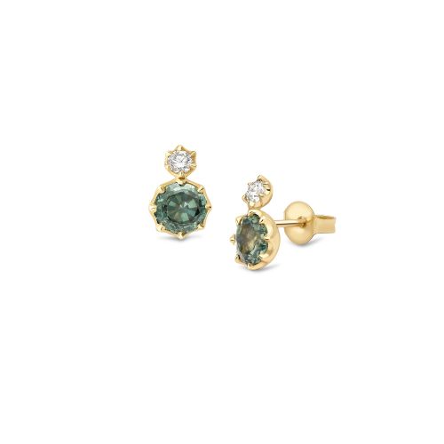 Elyhara Sapphire Duo Studs