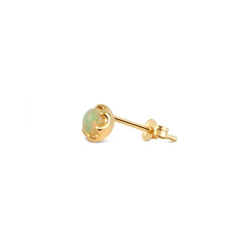 14K Gold Opal Single Stud Earring