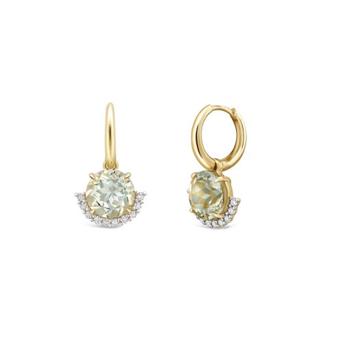 Libby Green Amethyst & Lab-Created Diamond Drops