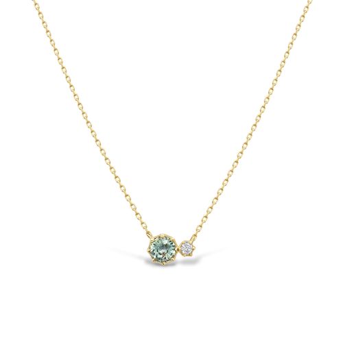 Elyhara Sapphire and Diamond Duo Pendant 