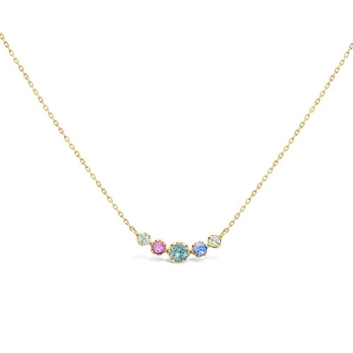 Elyhara Sapphire Scoop Necklace