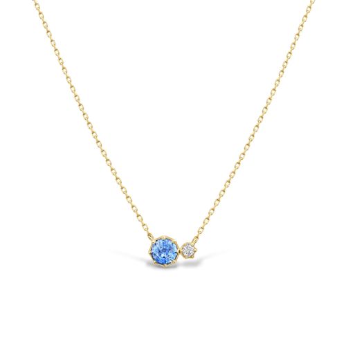 Elyhara Sapphire and Diamond Duo Pendant 