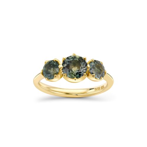 Elyhara Medium Trilogy Sapphire Ring 