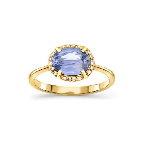 Mia Blue Sapphire & Diamond Ring