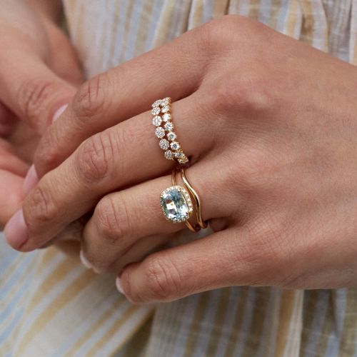 Elyhara Diamond Half Eternity Ring