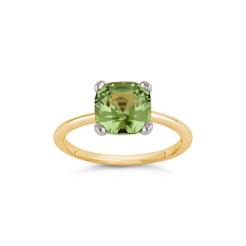 Sophie 18k Fine Bright Lime Green Tourmaline Ring