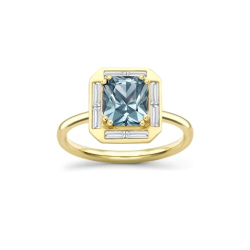Heni Blue Sapphire & Diamond Ring