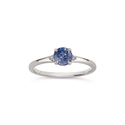 Kassia 18k Fine Blue Sapphire & Diamond Ring