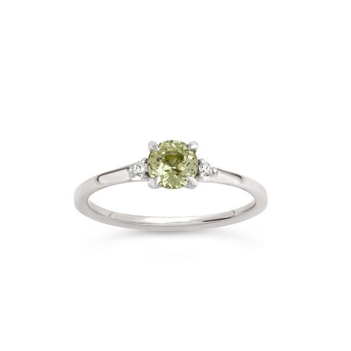 Kassia 18k Gold Fine Sapphire and Brilliant Cut Diamond Ring