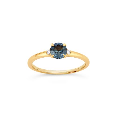  Kassia 18K yellow gold Light Teal Sapphire ring
