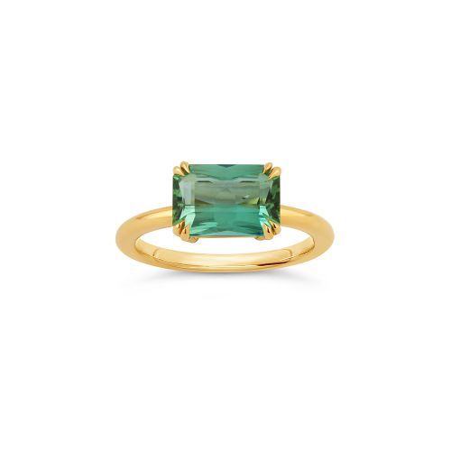 Hollie 18k Fine Mint Green Tourmaline Ring