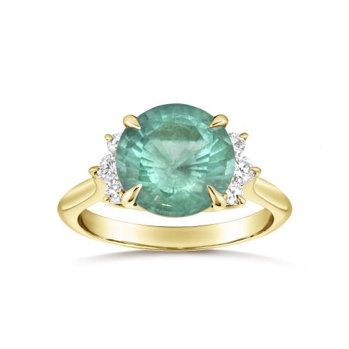 Krista Emerald & Diamond Ring
