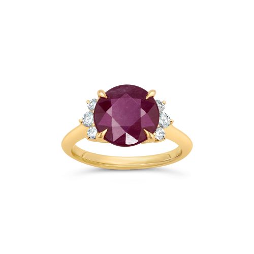 Krista 18k Fine Ruby & Diamond Ring