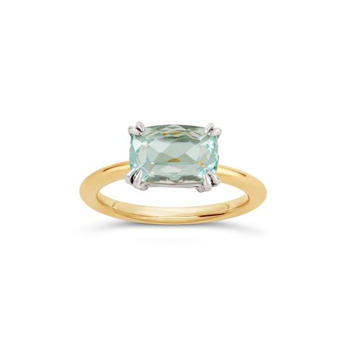 Hollie 18k Gold Aqua Beryl  Ring