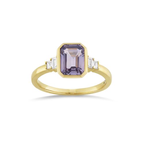 Mila Lilac Sapphire & Diamond Ring 