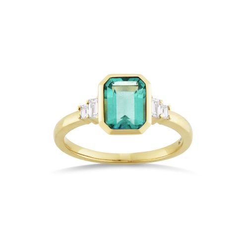 Mila Emerald & Diamond Ring 