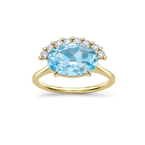 Libby Sky Blue Topaz Cocktail Ring