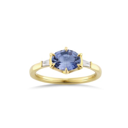 Jenna Blue Sapphire & Diamond Ring 