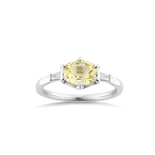 Jenna Yellow Sapphire & Diamond Ring 