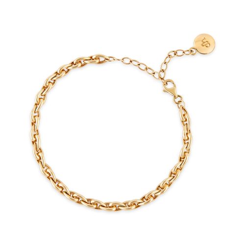 Raindrop Solid Gold Bracelet