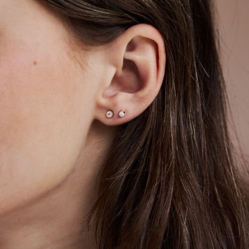 Jasmine Lab-Created Diamond Round Studs