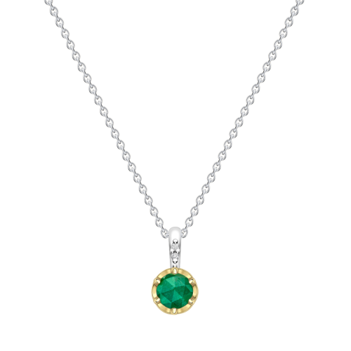 May Emerald Birthstone Pendant