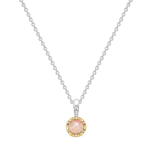 October Opal Birthstone Pendant