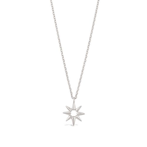 Sterling Silver necklace in shape of sun beam