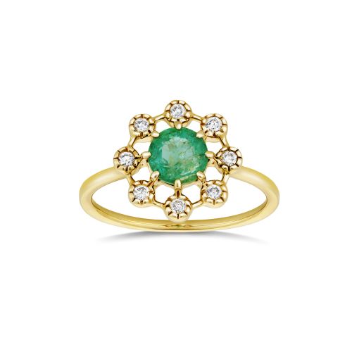 Celandine Emerald Ring